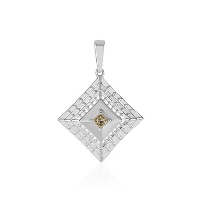I2 Champagner-Diamant-Goldanhänger (Ornaments by de Melo)
