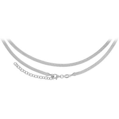 Silber-Heringbonekette - 46-51 cm - 7,52 g