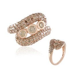 I2 Champagner-Diamant-Goldring (KM by Juwelo)