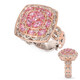 Pinkfarbener Saphir-Silberring (Gems en Vogue)