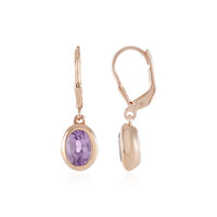 Lavendel-Amethyst-Silberohrringe