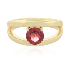 Nigerianischer Neon-Turmalin-Goldring (AMAYANI)