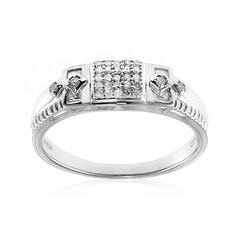 I2 (I) Diamant-Herren-Silberring