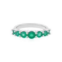 Grüner Onyx-Silberring