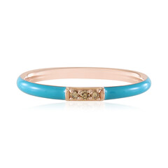 I2 Champagner-Diamant-Silberring