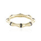 Schwarzer Brillant-Goldring (de Melo)