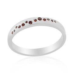 Roter I3 Diamant-Silberring