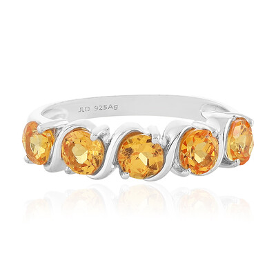 Mandarin-Granat-Silberring