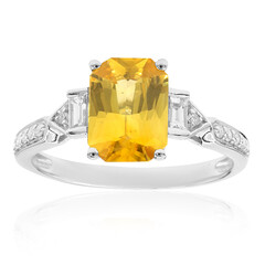 Gelber Saphir-Goldring (CIRARI)