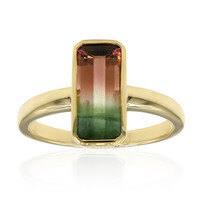 Mehrfarbiger Turmalin-Goldring