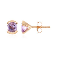 Lavendel-Amethyst-Silberohrringe
