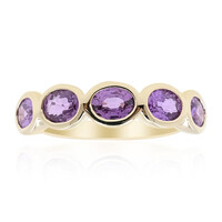 Purpurfarbener Ceylon-Saphir-Goldring