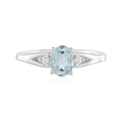 Brasilianischer Aquamarin-Silberring