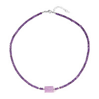 Amethyst-Silberhalskette