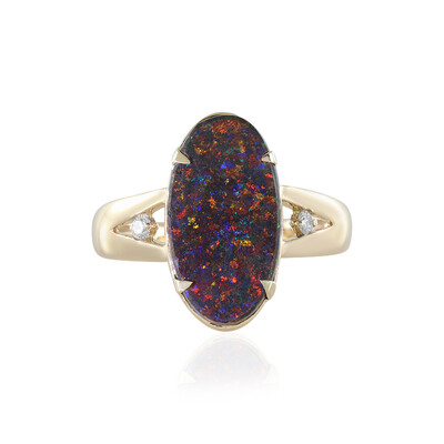 Andamooka-Matrix-Opal-Goldring (AMAYANI)