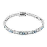 Edelstein-Silberarmband