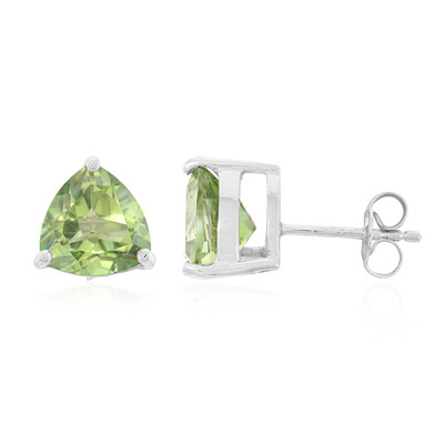 Kiwi-Topas-Silberohrringe