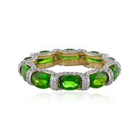 Russischer Diopsid-Goldring (Adela Gold)