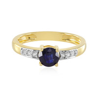 Blauer Madagaskar-Saphir-Silberring