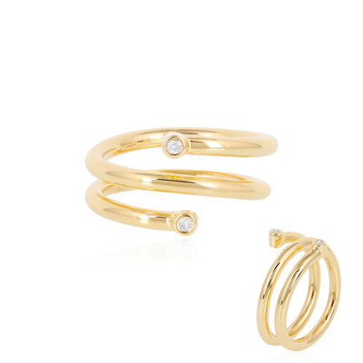 SI2 (J) Diamant-Silberring