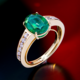 Sambia-Smaragd-Goldring (Annette)