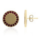 Mosambik-Rubin-Goldohrringe (Adela Gold)