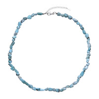Larimar-Silberhalskette