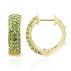 Russischer Demantoid-Goldohrringe