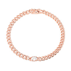 Weißer Topas-Silberarmband
