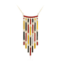 Weißer Topas-Silbercollier