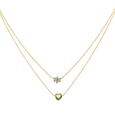Peridot-Silbercollier