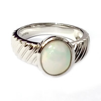 Welo-Opal-Silberring