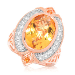 Citrin-Silberring (Dallas Prince Designs)