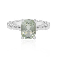 Grüner Amethyst-Silberring