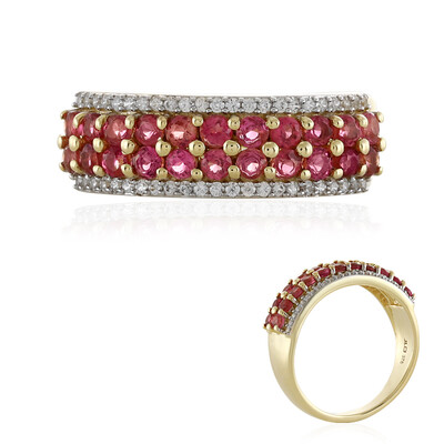 Pinkfarbener Turmalin-Goldring (Adela Gold)