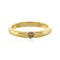 I4 Champagner-Brillant-Silberring