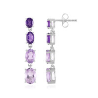 Amethyst-Silberohrringe