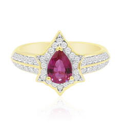 Burmesischer Rubin-Goldring