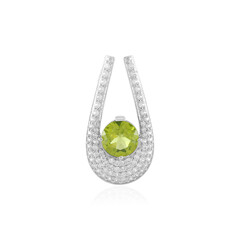 Arizona-Peridot-Silberanhänger
