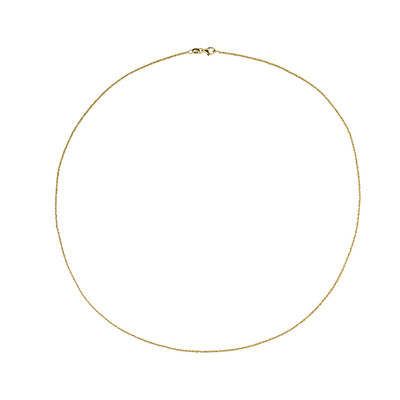 Silber-Criss-Cross-Kette - 3,8 g - 60 cm - vergoldet