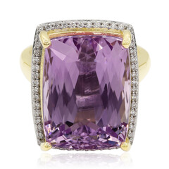 Patroke-Kunzit-Goldring