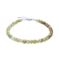 Grossular-Silberarmband