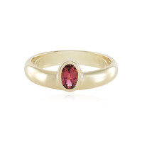 Nigerianischer Pinkfarbener Turmalin-Goldring (Adela Gold)