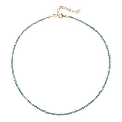 Blauer Diamant-Silberhalskette