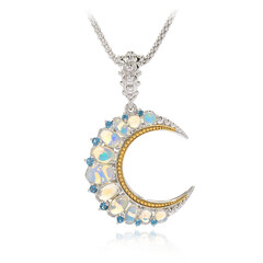 Welo-Opal-Silberhalskette (Dallas Prince Designs)