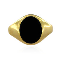 Schwarzer Onyx-Silberring