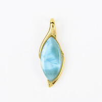 Larimar-Silberanhänger