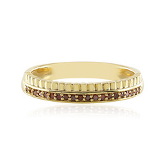 Roter I3 Diamant-Silberring