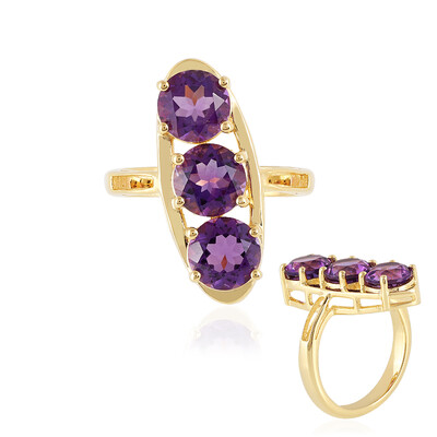 Sibirischer Amethyst-Silberring