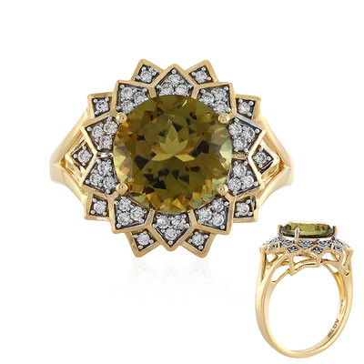 Neon-Turmalin-Goldring (D'vyere)